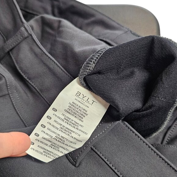 BYLT Basics Mens Everyday Pant, Performance, Stretch, Gray, Size 32 Tall, NWT - Picture 7 of 10